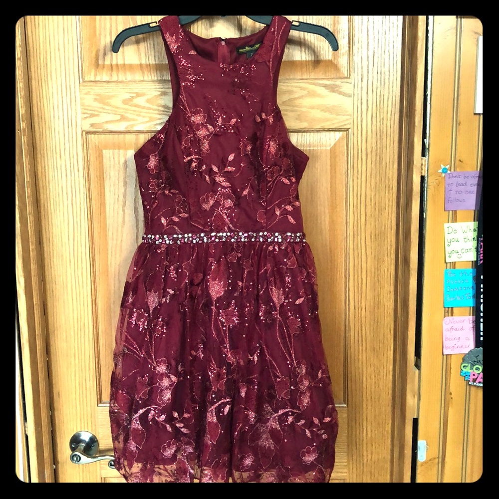 Gorgeous red floral dress